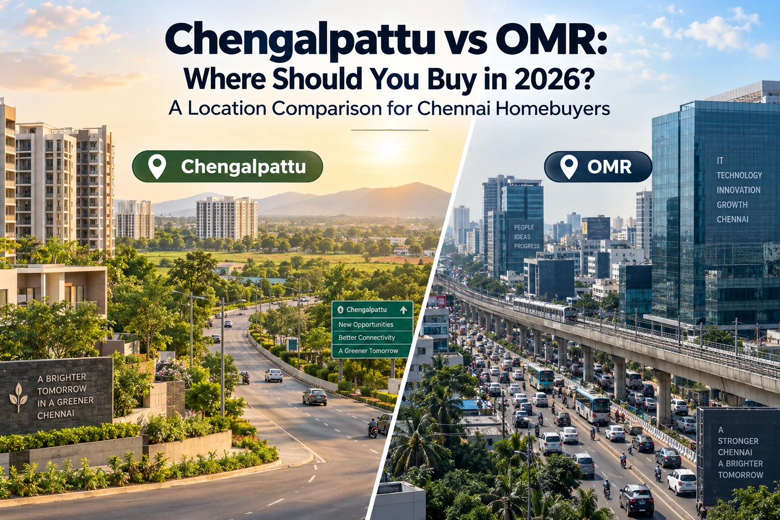 Chengalpattu vs OMR: Where Should You Buy in 2026? A Location Comparison for Chennai Homebuyers