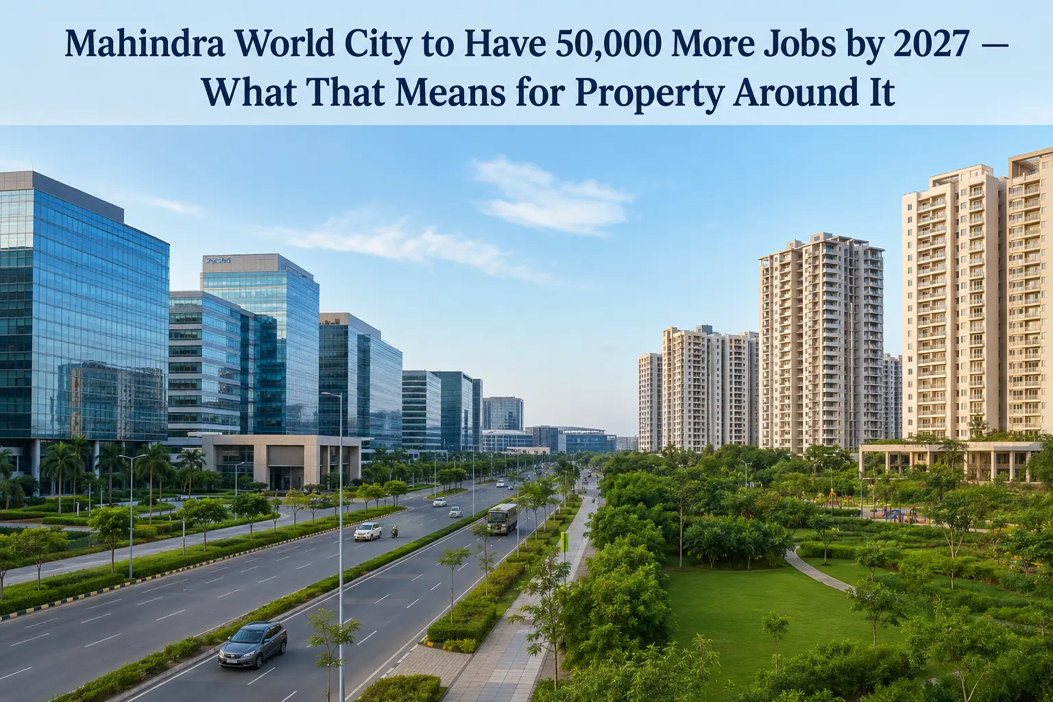 Mahindra World City to Have 50,000 More Jobs by 2027 — What That Means for Property Around It