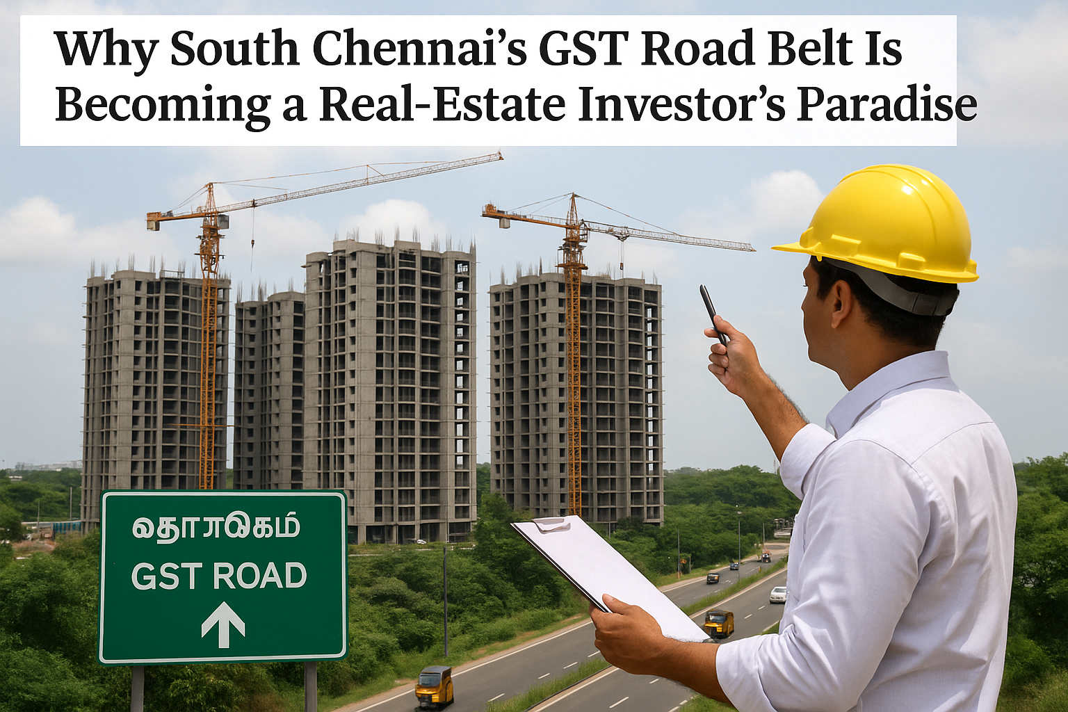 Why South Chennai’s GST Road Belt Is Becoming a Real-Estate Investor’s Paradise